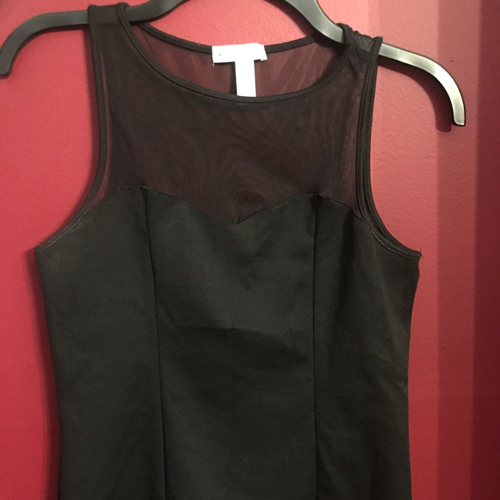Black mesh tank top